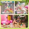 15 Pcs Summer Tiered Tray Decor Flamingo Decorations for Kitchen Pink Flamingo Wooden Sign Rustic Farmhouse Decor for Summer Beach Home Kitchen Table Party